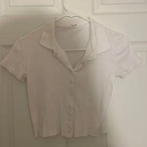 Brandy Melville white crop tip